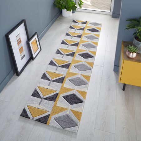Tapis de couloir en polyester Kodiac ocre Tapis de couloir en polyester Kodiac ocre