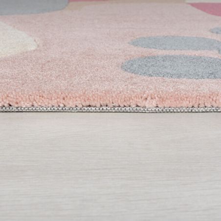 Tapis de salon à motifs fleuris Retro Floral rose Tapis de salon à motifs fleuris Retro Floral rose