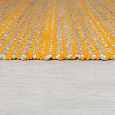 Tapis en jute à lignes Adama Equinox ocre Tapis en jute à lignes Adama Equinox ocre