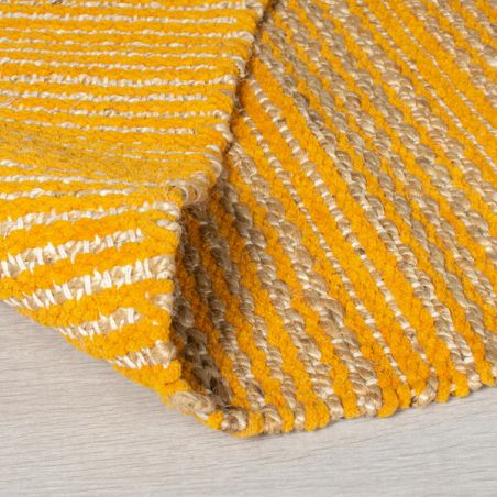 Tapis en jute à lignes Adama Equinox ocre Tapis en jute à lignes Adama Equinox ocre