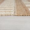 Tapis en jute à reliefs crème Medina naturel