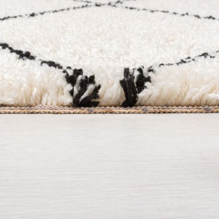 Tapis moderne ethnique Kush Berbère ivoire Tapis moderne ethnique Kush Berbère ivoire