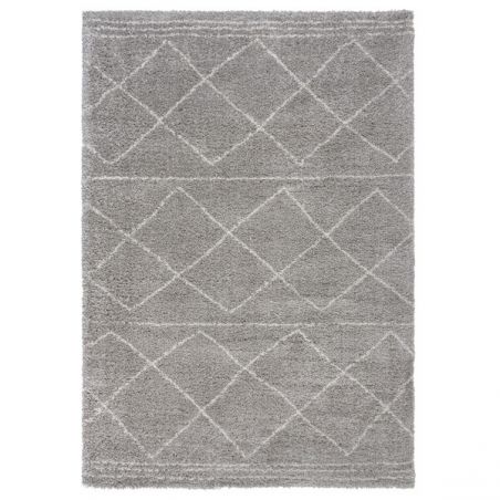 Tapis moderne ethnique Kush Berbère gris