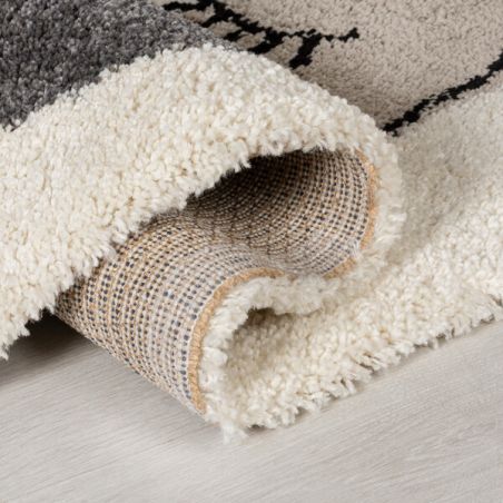 Tapis de salon design Beauty crème, gris et beige Tapis de salon design Beauty crème, gris et beige