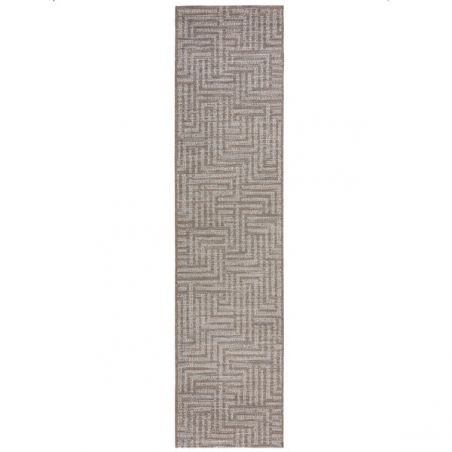 Tapis indoor/ outdoor en polypropylène Salerno gris beige couloir Tapis indoor/ outdoor en polypropylène Salerno gris beige couloir
