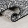 Tapis indoor/ outdoor en polpropylène Napoli noir Tapis indoor/ outdoor en polpropylène Napoli noir
