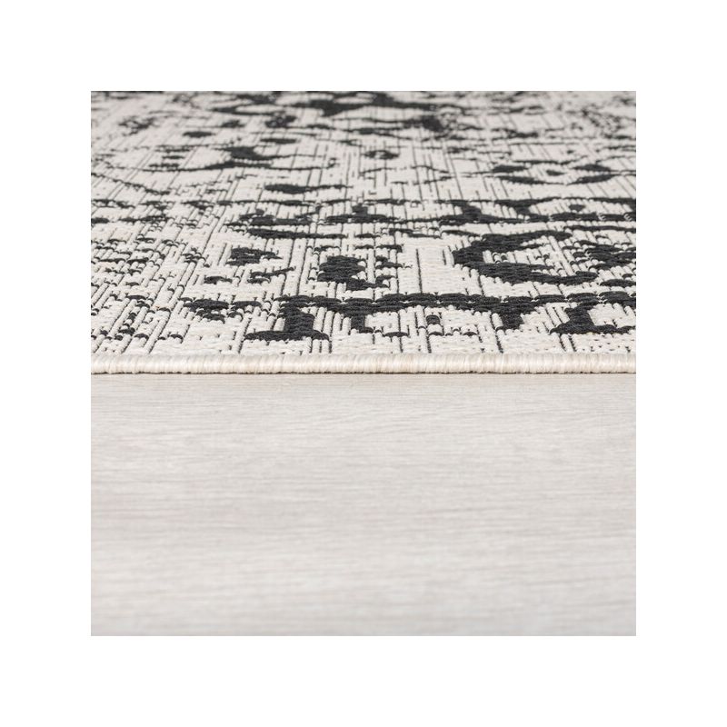 Tapis d'extérieur en fibre synthétique Fuera gris cote