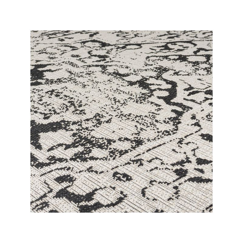 Tapis d'extérieur en fibre synthétique Fuera gris zoom