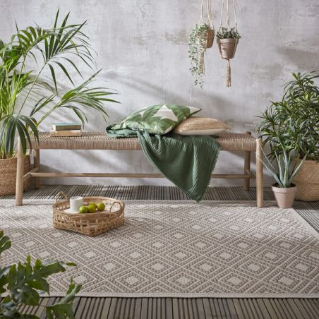 Tapis indoor/ outdoor en polpropylène Almada naturel Tapis indoor/ outdoor en polpropylène Almada naturel