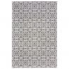 Tapis indoor/ outdoor en polpropylène Casablanca noir et blanc Tapis indoor/ outdoor en polpropylène Casablanca noir et blanc