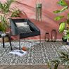 Tapis indoor/ outdoor en polpropylène Casablanca noir et blanc Tapis indoor/ outdoor en polpropylène Casablanca noir et blanc