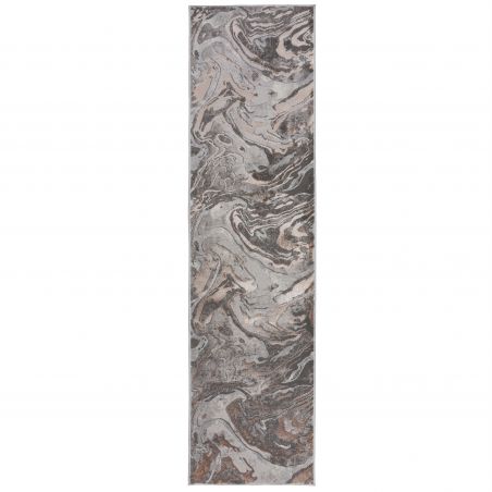 Tapis de couloir en polypropylène Marbled rose poudré