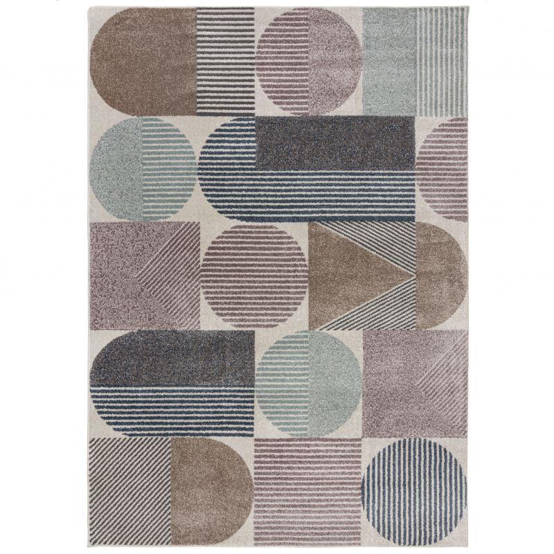 Tapis de salon art déco multicolore Shuffle - FLAIR RUGS