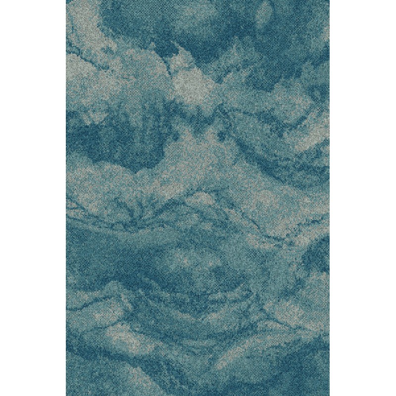 Tapis sur mesure en laine Natura Arcus Electric bleu