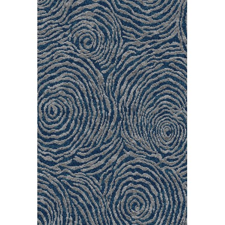 Tapis sur mesure en laine Natura Nahla Bayou bleu