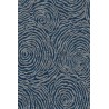 Tapis sur mesure en laine Natura Nahla Bayou bleu