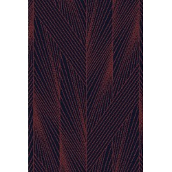 Tapis sur mesure en laine Natura Zen Yari rouge et bleu