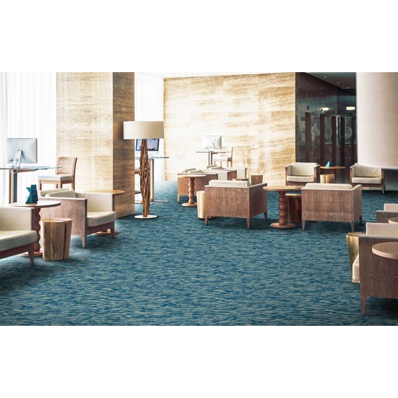 Tapis sur mesure en laine Natura Esker Azul bleu