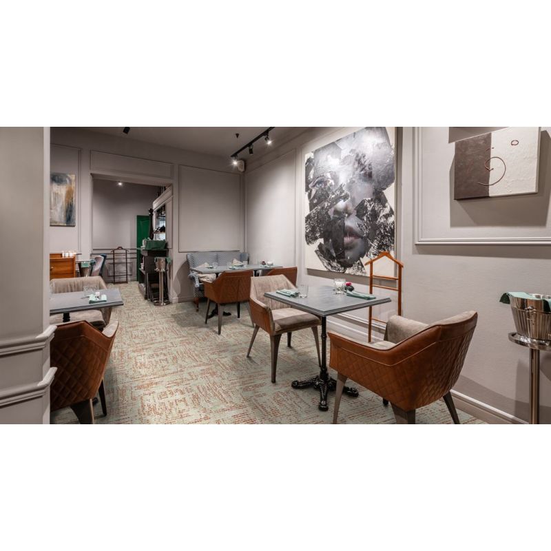 Tapis sur mesure en laine Natura Moso Tansu ocre