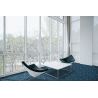 Tapis sur mesure en laine Natura Zen Moka vert et bleu