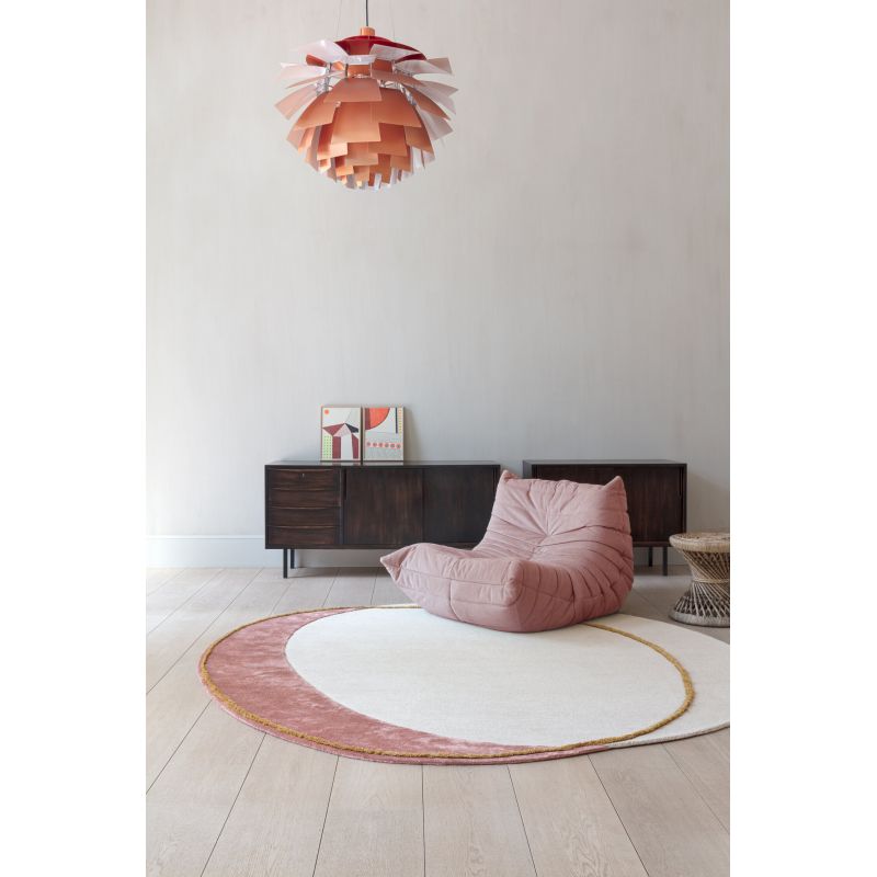 Tapis de salon forme originale en laine et viscose Play 