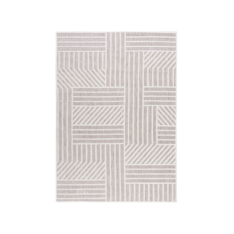 Tapis indoor/ outdoor Blocks naturel
