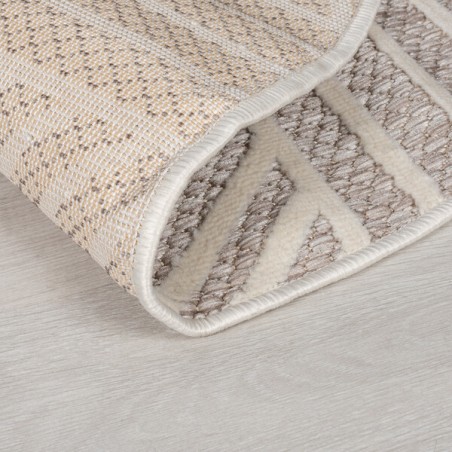 Tapis moderne en fibres synthétiques Blocks naturel Tapis moderne en fibres synthétiques Blocks naturel