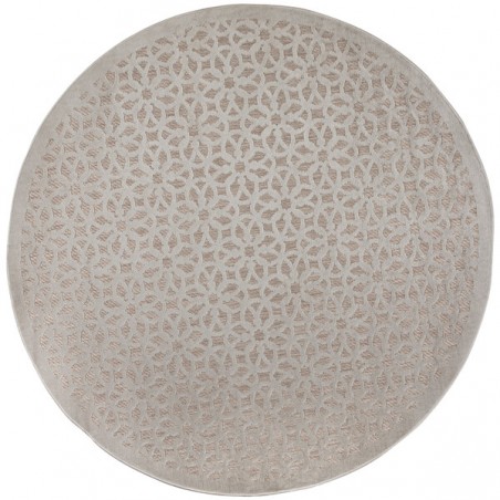 Tapis indoor/outdor rond gris Argento Tapis indoor/outdor rond gris Argento