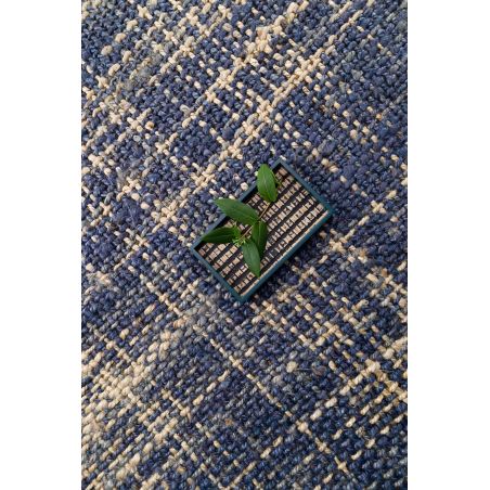Tapis de salon deco en jute bleu HIGHLANDS Tapis de salon deco en jute bleu HIGHLANDS
