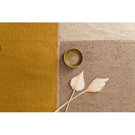 Tapis deco en jute saffron Dune Tapis deco en jute saffron Dune