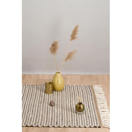 Tapis deco en laine marron FJORD Tapis deco en laine marron FJORD