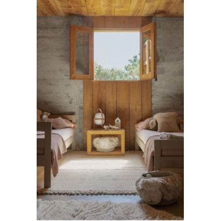 Tapis de chambre en laine lavable en machine Ari Sheep White Tapis de chambre en laine lavable en machine Ari Sheep White