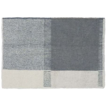Tapis de chambre en laine lavable en machine Kaia Smoke Blue Tapis de chambre en laine lavable en machine Kaia Smoke Blue
