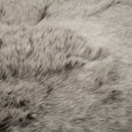 Tapis effet fourrure de renard Copenhagen gris anthracite Tapis effet fourrure de renard Copenhagen gris anthracite