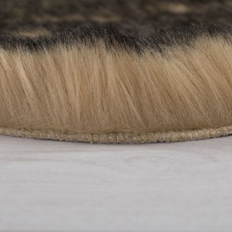 Tapis effet fourrure de renard Copenhagen brun Tapis effet fourrure de renard Copenhagen brun