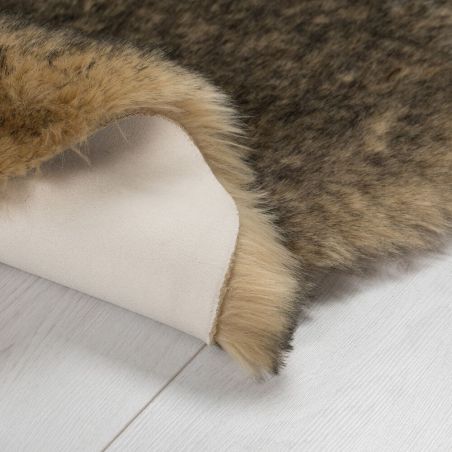 Tapis effet fourrure de renard Copenhagen brun Tapis effet fourrure de renard Copenhagen brun