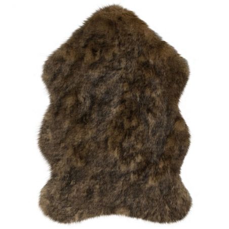 Tapis effet fourrure de renard Copenhagen brun Tapis effet fourrure de renard Copenhagen brun