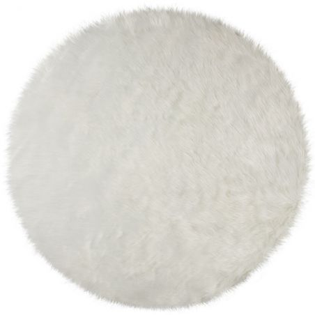 Tapis en fausse fourrure de mouton Sheepskin ivoire