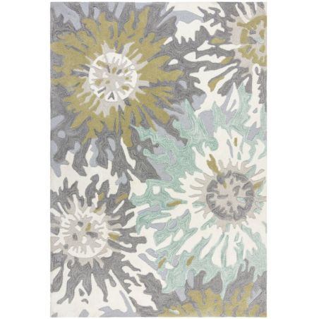 Tapis Design Zest soft floral vert Tapis Design Zest soft floral vert
