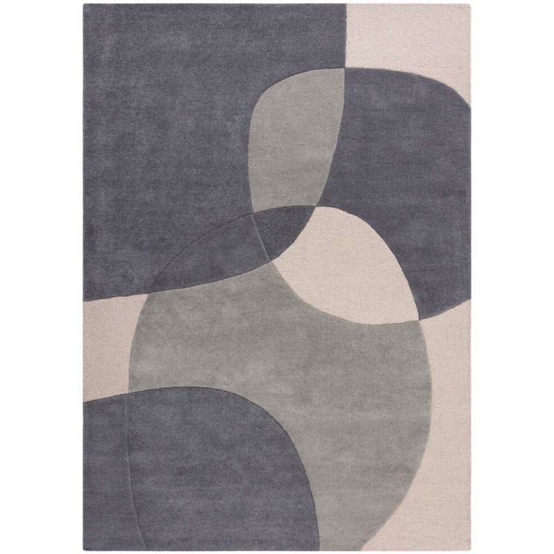 Tapis pure laine gris glow radiance - FLAIR RUGS