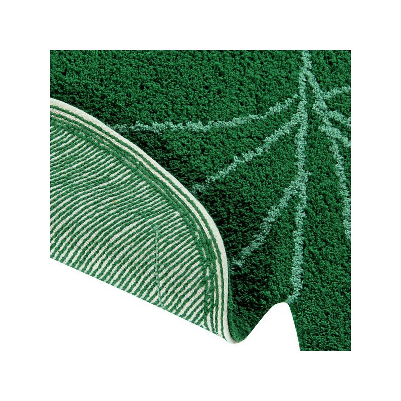 Tapis enfant Monstera Vert en coton par Lorena Canals
