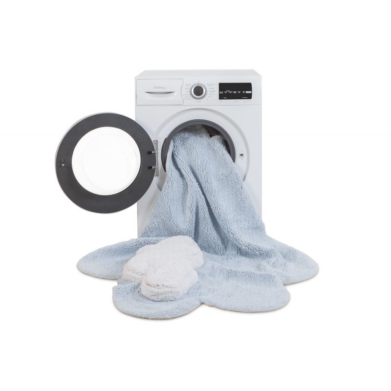 Tapis Lavable Puffy Dream Bleu Clair