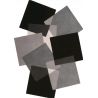 Tapis de salon Original Pebbles Noir et Gris en laine