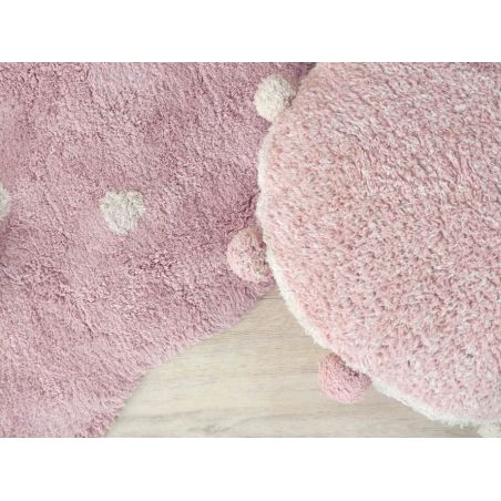 Tapis chambre Lavable Mini Biscuit Rond Rose poudré Tapis chambre Lavable Mini Biscuit Rond Rose poudré