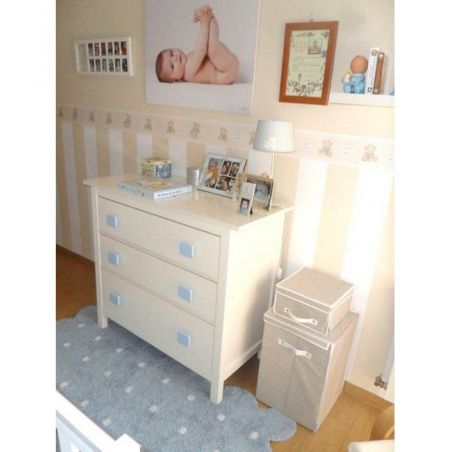 Tapis chambre bébé Lavable Biscuit Bleu Tapis chambre bébé Lavable Biscuit Bleu