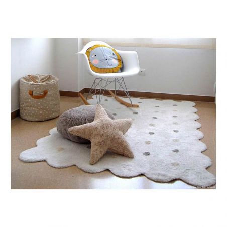 Tapis salle de bain Lavable Biscuit Blanc Tapis salle de bain Lavable Biscuit Blanc