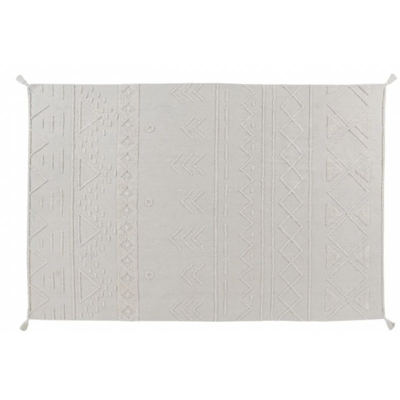 Tapis de salon en coton Lavable Tribu Natural