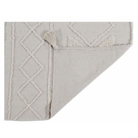 Tapis de salon en coton Lavable Tribu Natural Tapis de salon en coton Lavable Tribu Natural