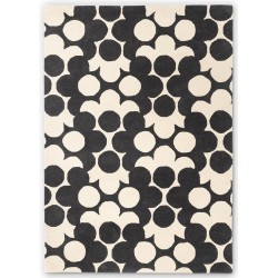 Tapis en fibres naturelles tufté main Puzzle Flower