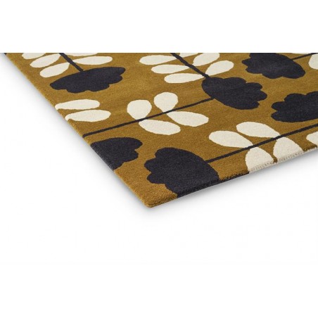 Tapis design en laine tufté main moutarde Cut Stem Dijon Tapis design en laine tufté main moutarde Cut Stem Dijon